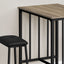 3 Pieces Dining Set, Counter Height, Rectangular, Small, Contemporary & Modern