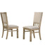 Brutus - Wide Dining Chair (Set of 2) - Reclaimed Wheat