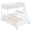 Full Over Full Bunk Bed With Desk