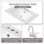 Bathroom Vanity With Sink, Deep Drawer, Door Shelf, 2 Tier Basket