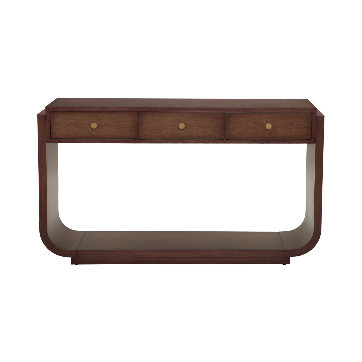 Console Table With 3 Drawers, Display Shelf