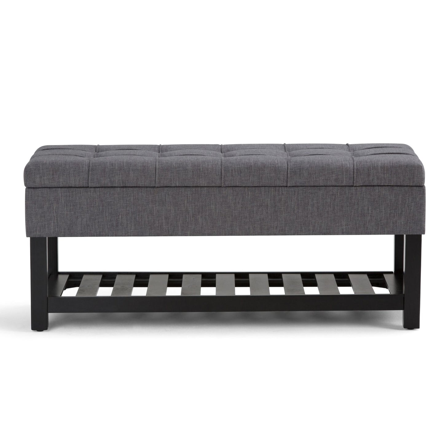 Saxon - Upholstered Transitional Storage Ottoman Bench