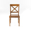 Dining Chair With X Shaped Back (Set of 2)