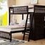 Bunk Bed With 6 Drawers And Flexible Shelves, Bottom Bed With Wheels