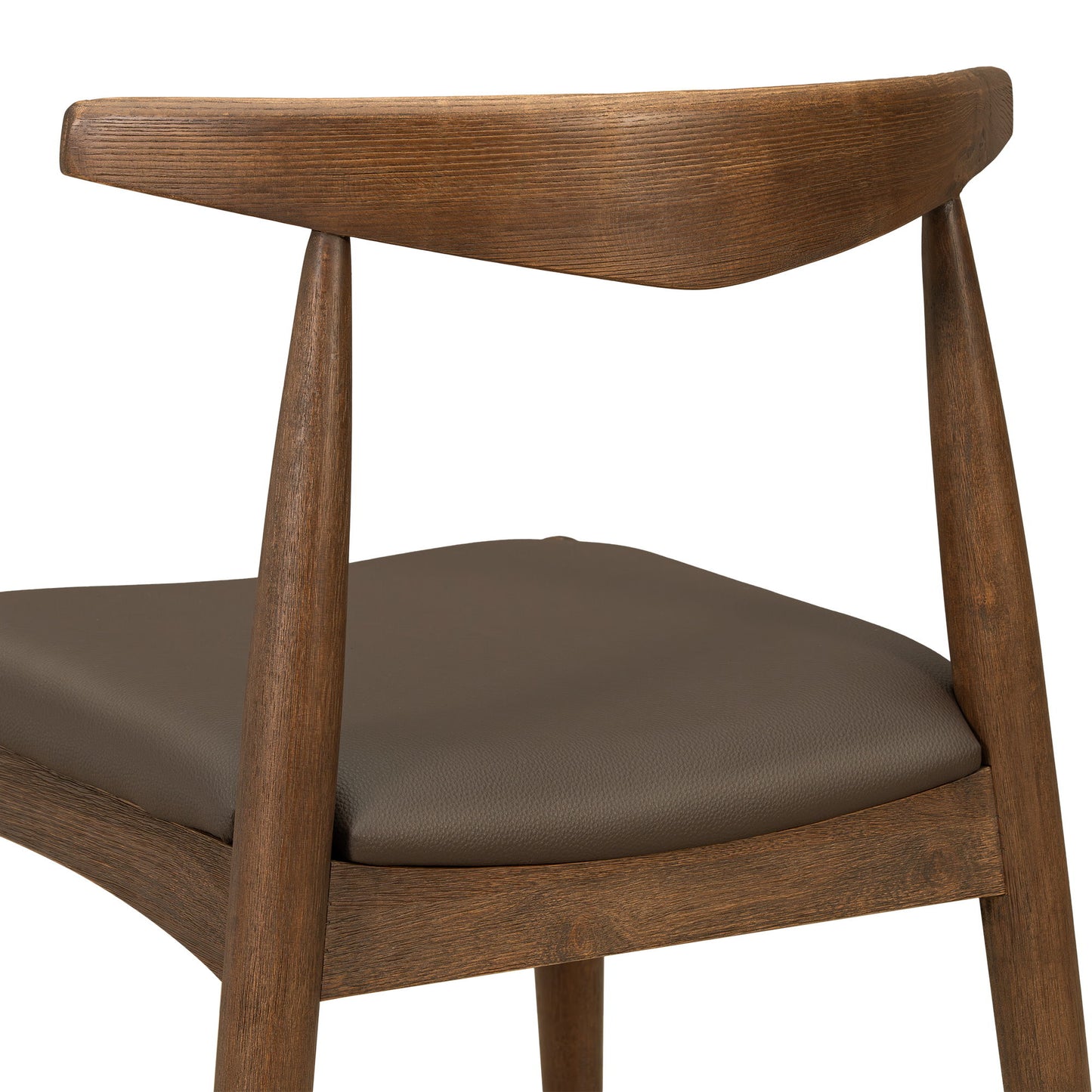 5 Piece Dining Set With 1 Table And 4 Upholstered Chairs - Brown / Walnut