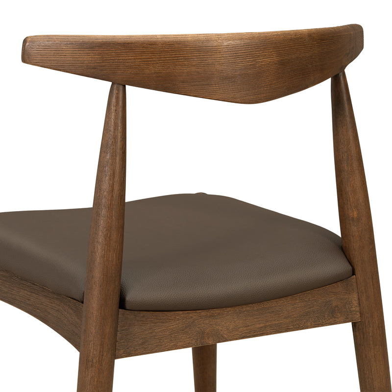 Sillas de comedor con respaldo ergonómico (juego de 2)
