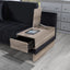 Memphis - Reversible Sectional Sofa Ottoman With Storage Compartment, Drawer, USB ports, Charging Outlets