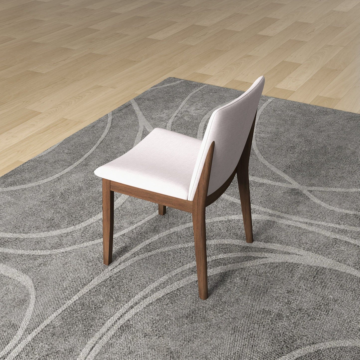 Laura - Mid-Century Modern Solid Wood Dining Chair (Set of 2)