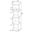 4 Tier Bookcase With Accents