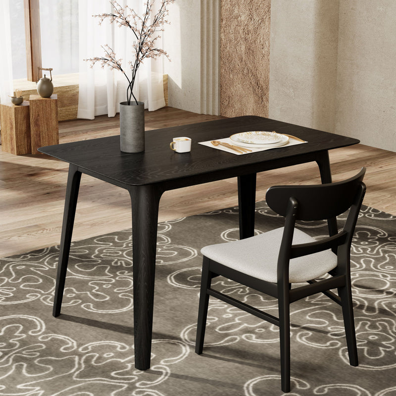 Mesa de comedor rectangular - Negra