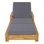 Chaise Lounge With 3 Fold Cushion Set, 3 Position Adjustable Backrest