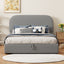 Upholstered Platform Bed With Hydraulic Storage System