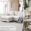 Modern Cloud Sectional Sofa L Shaped Luxury Couch Set With 2 Free Pillows 4 Seat With Oversized Chaise