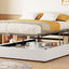 Upholstered Platform Bed With Hydraulic Storage System