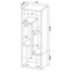 Convertable L-Shaped Bookcase With Open Shelves - White