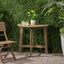 Outdoor Half Round Folding Acacia Wood Bistro Table