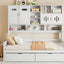 Daybed With All-In-One Cabinet And Shelf