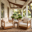 Outdoor Smooth Swivel Chair With Cushions