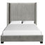 Upholstered Bed, Space-Saving Design