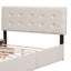Upholstered Platform Bed With Classic Headboard And Drawers, No Box Spring Needed