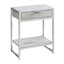 Accent Side Table, Storage Drawer, Spacious Tabletop