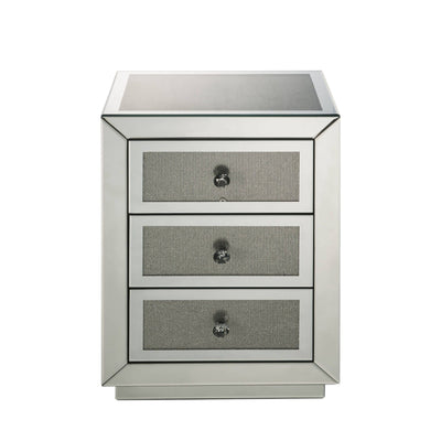Noralie - Accent Table - Silver / Mirror