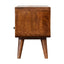 Solid Wood Curved Media Unit