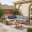 Aston - 4 Piece Sofa Set - Dark Gray