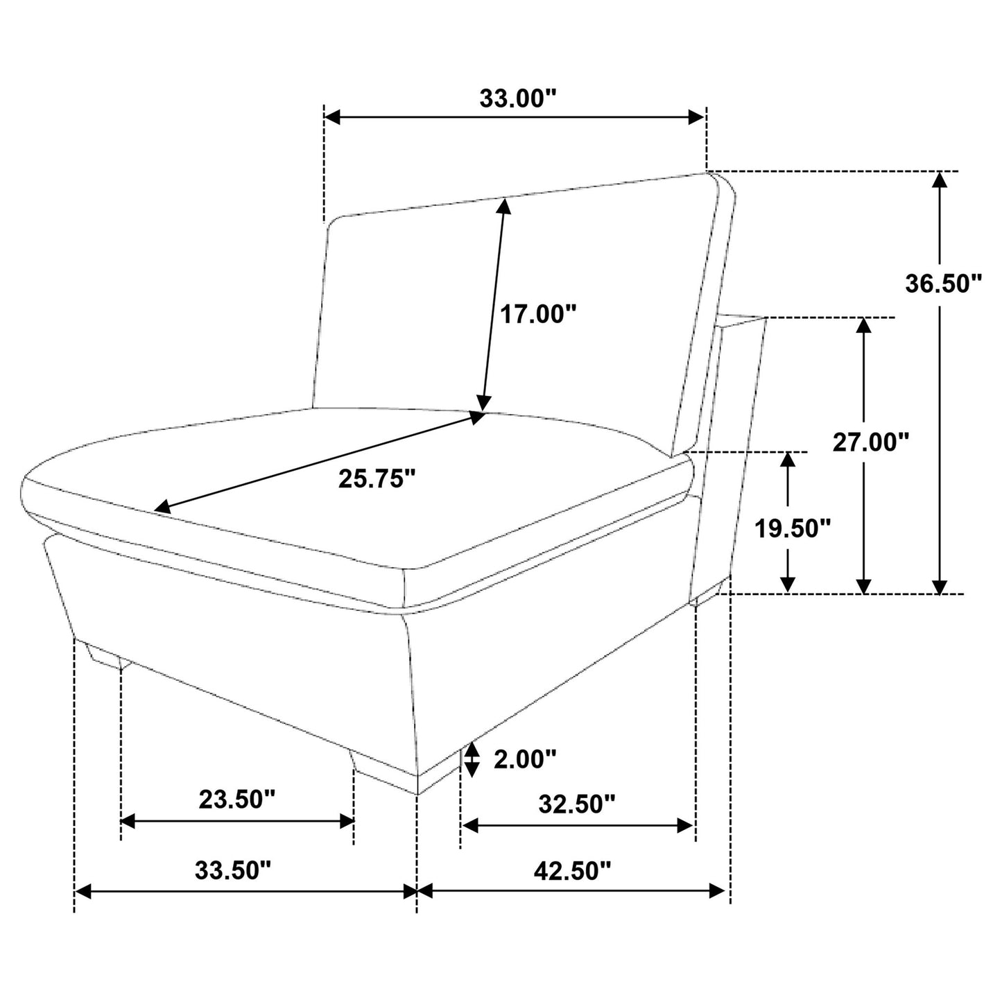 Murtagh - Armless Chair