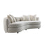 Iniko - Boucle Sofa With Toss Pillows - Beige