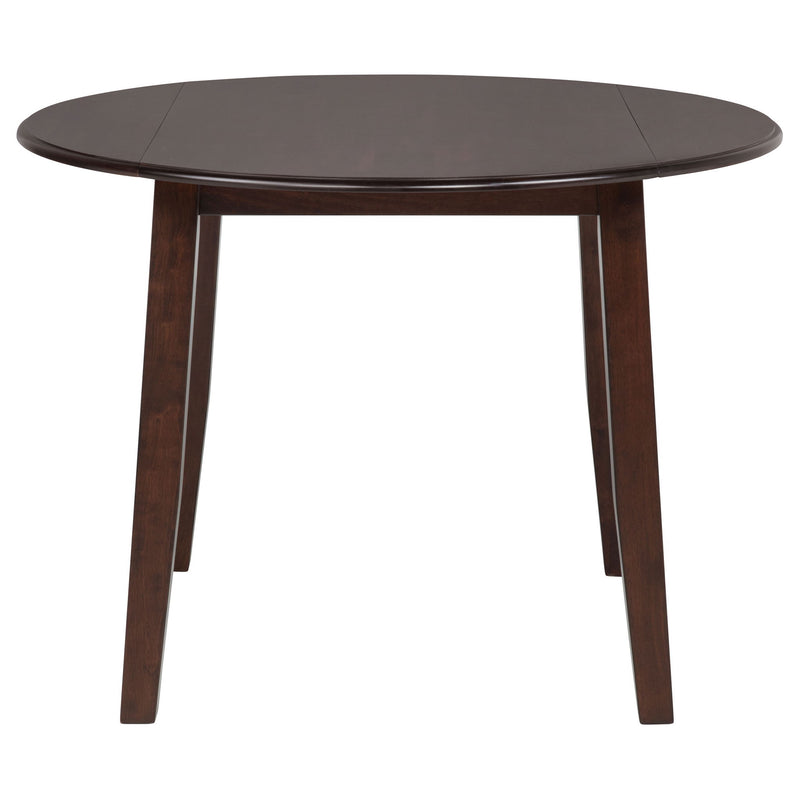 Verety - 5 Piece Round Dining Set With Chairs - Dark Brown
