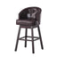 360 Degree Swivel Bar Stool With Stunning Nailhead Trim (Set of 2)