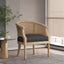 Curved Backrest Accent Chair