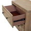 Queen Canopy Bedroom Set With A 2 Drawer Nightstand A Dresser With Poster Mirror And A Door Chest - Sand