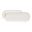 Aire - RAF Modern Rounded Chaise Lounge - Ivory White