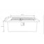 Rectangular Propane Gas Fire Pit Table With 60000 Btu For Outdoor Spaces - Light Gray