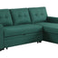Upholstered Pull Out Sectional Sofa With Chaise