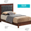 Transitional Modern Design Bed