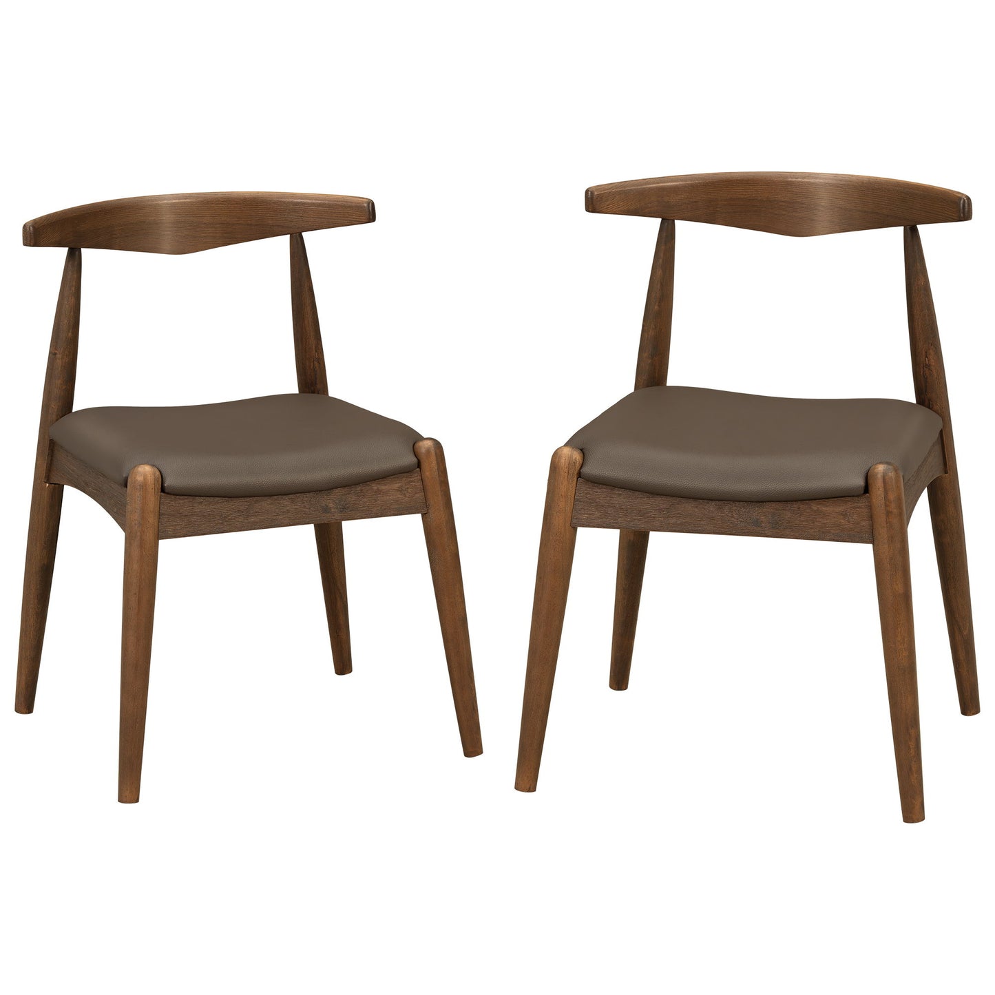 Dining Chairs With Ergonomic Backrest (Set of 2)