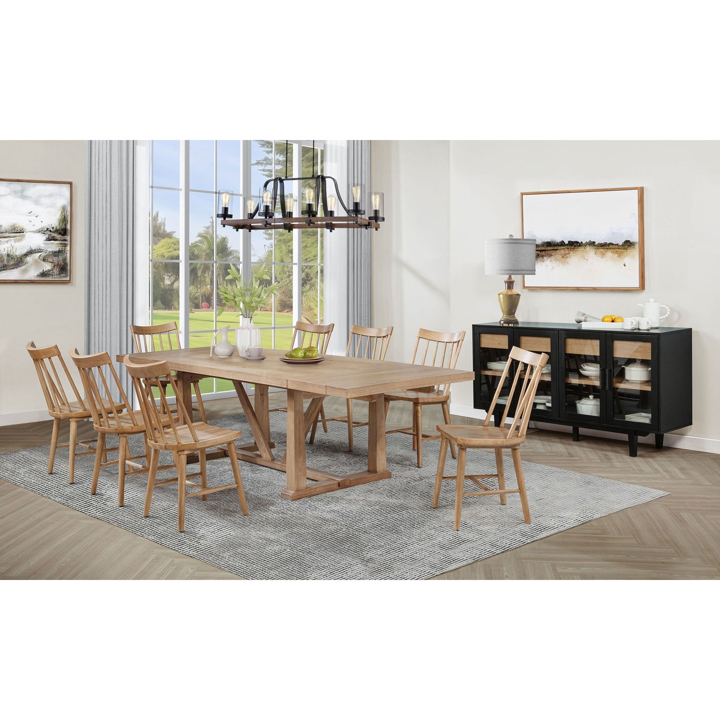Carlos - Windsor Style Dining Side Chair (Set of 2)