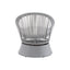 Modern Swivel Wicker Lounge Chair With Round Design