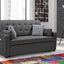William - Sleeper Sofa With 2 USB Charging Ports And 4 Accent Pillows - Gray