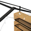 Bed House Frame With Shelves And Lights