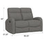 Manual Reclining Loveseat With Dual Seating Support For Living Room
