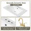 Bathroom Vanity With Sink, Deep Drawer, Door Shelf, 2 Tier Basket