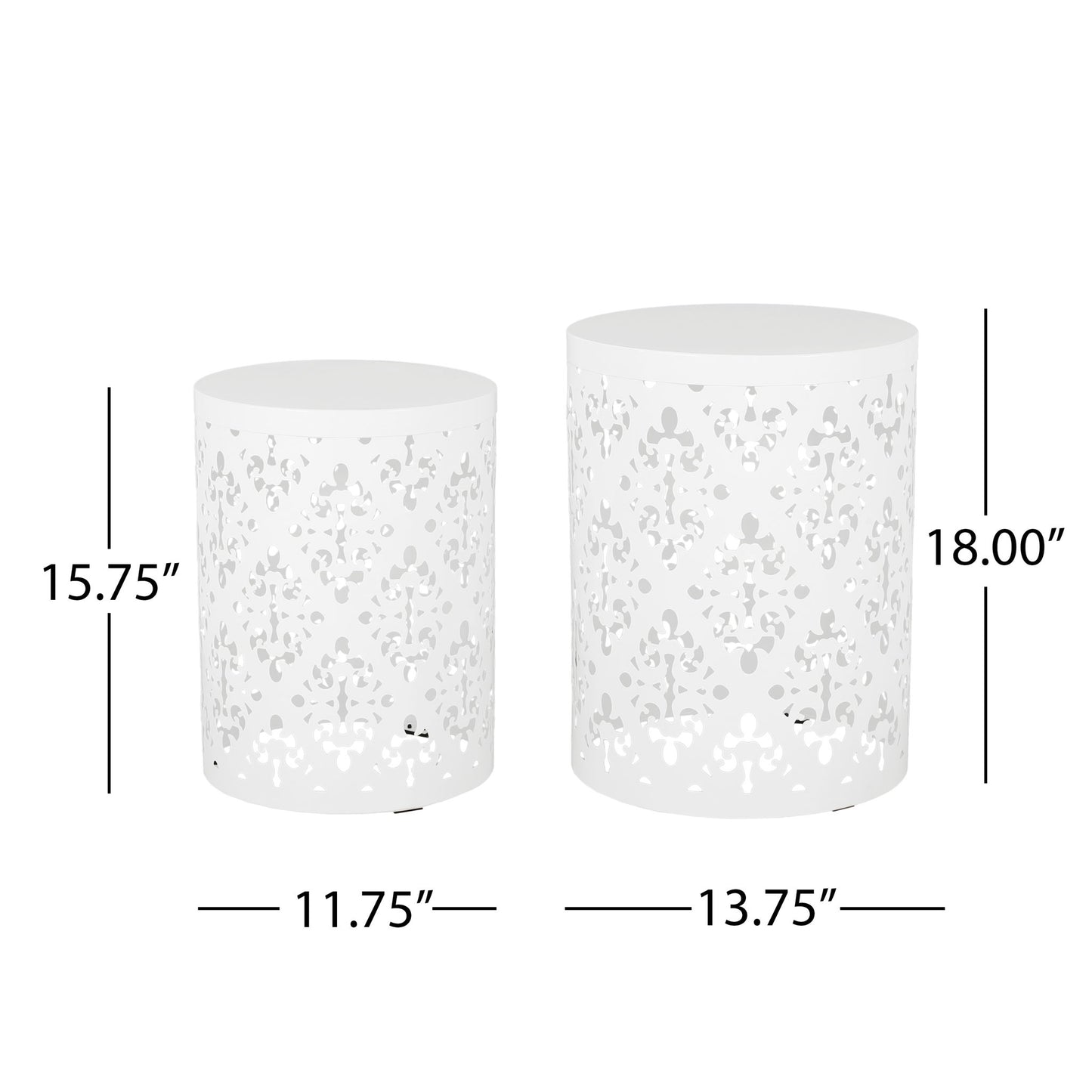 Outdoor Metal Modern Design End Table