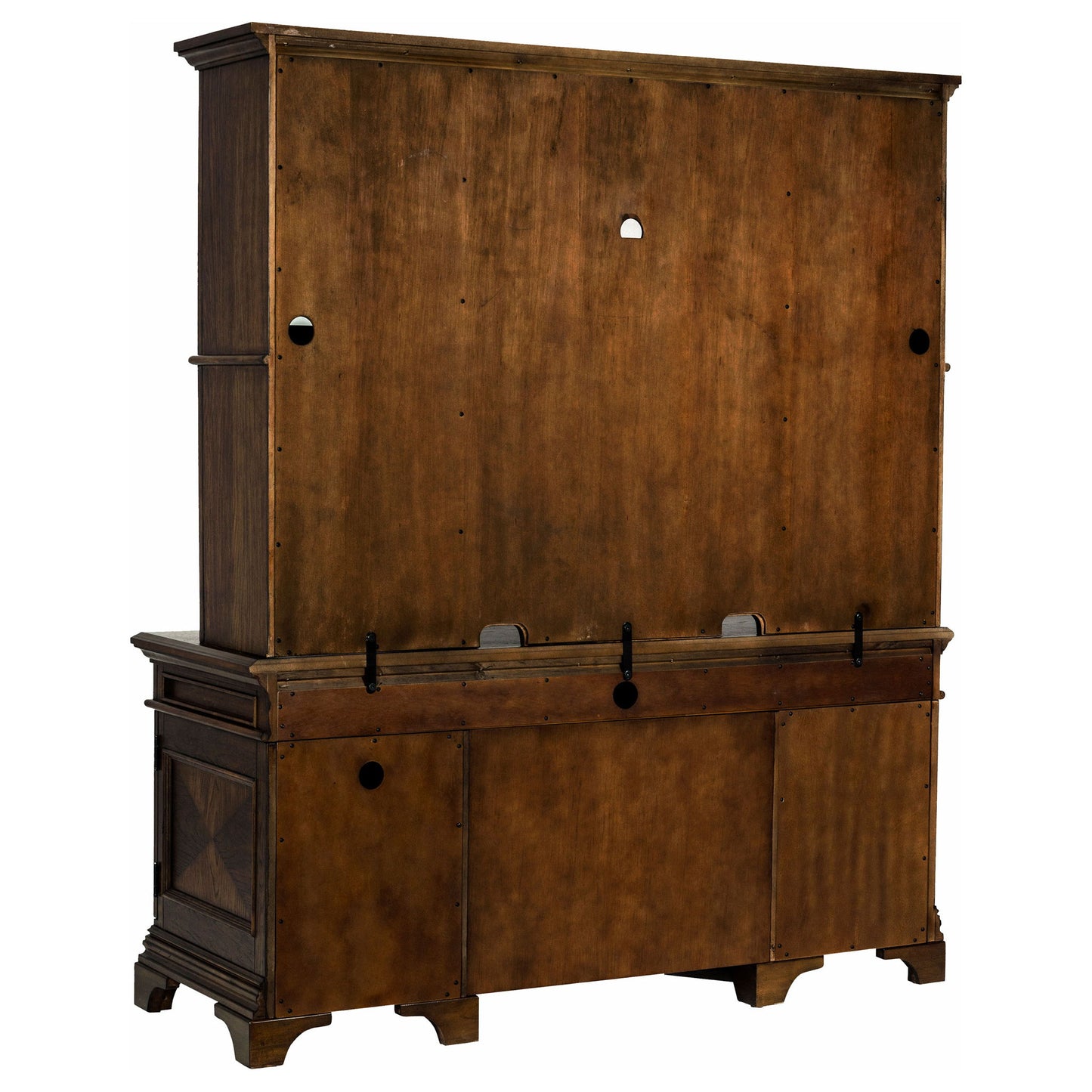 Stigham - 5 Drawer Credenza With Hutch - Oak