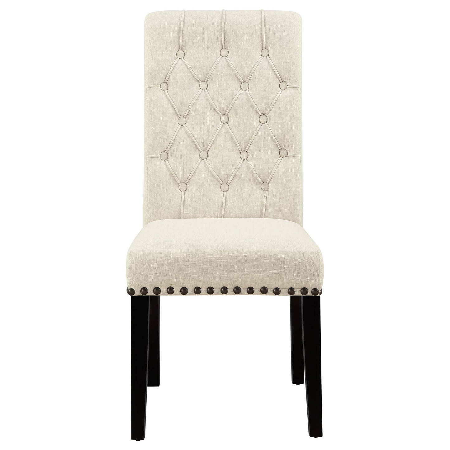 Button Tufted Side Chairs (Set of 2) - Beige