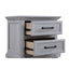 2 Drawer Nightstand With USB Charging Station
