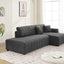 Jessica - Lamb Wool Sectional Sofa With Chaise